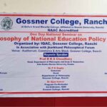 At Gossner College, Ranchi. The topic was “ National Education Policy— 2020 !